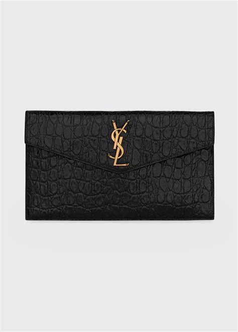 ysl croc clutch|ysl clutch price.